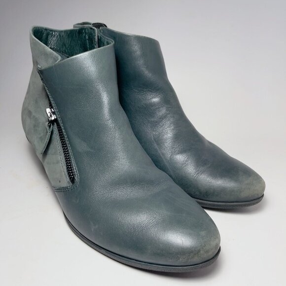 Ecco Shoes - ECCO Womens 40  Sculptured Leather Ankle Zip Autumn Winter Boots